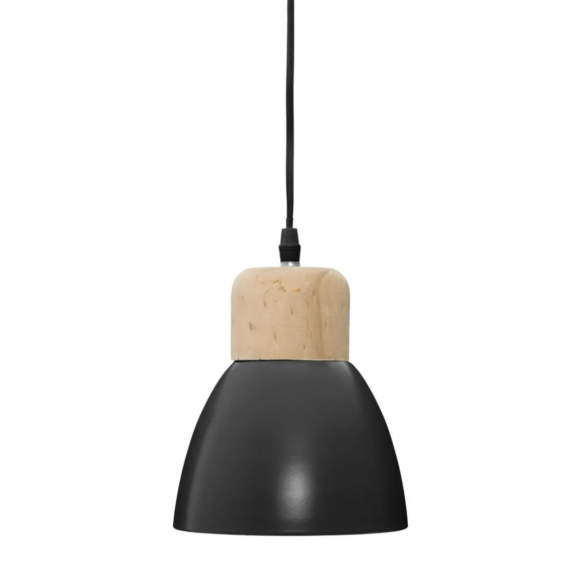 SUSPENSION METAL NOIR DESY H.19CM