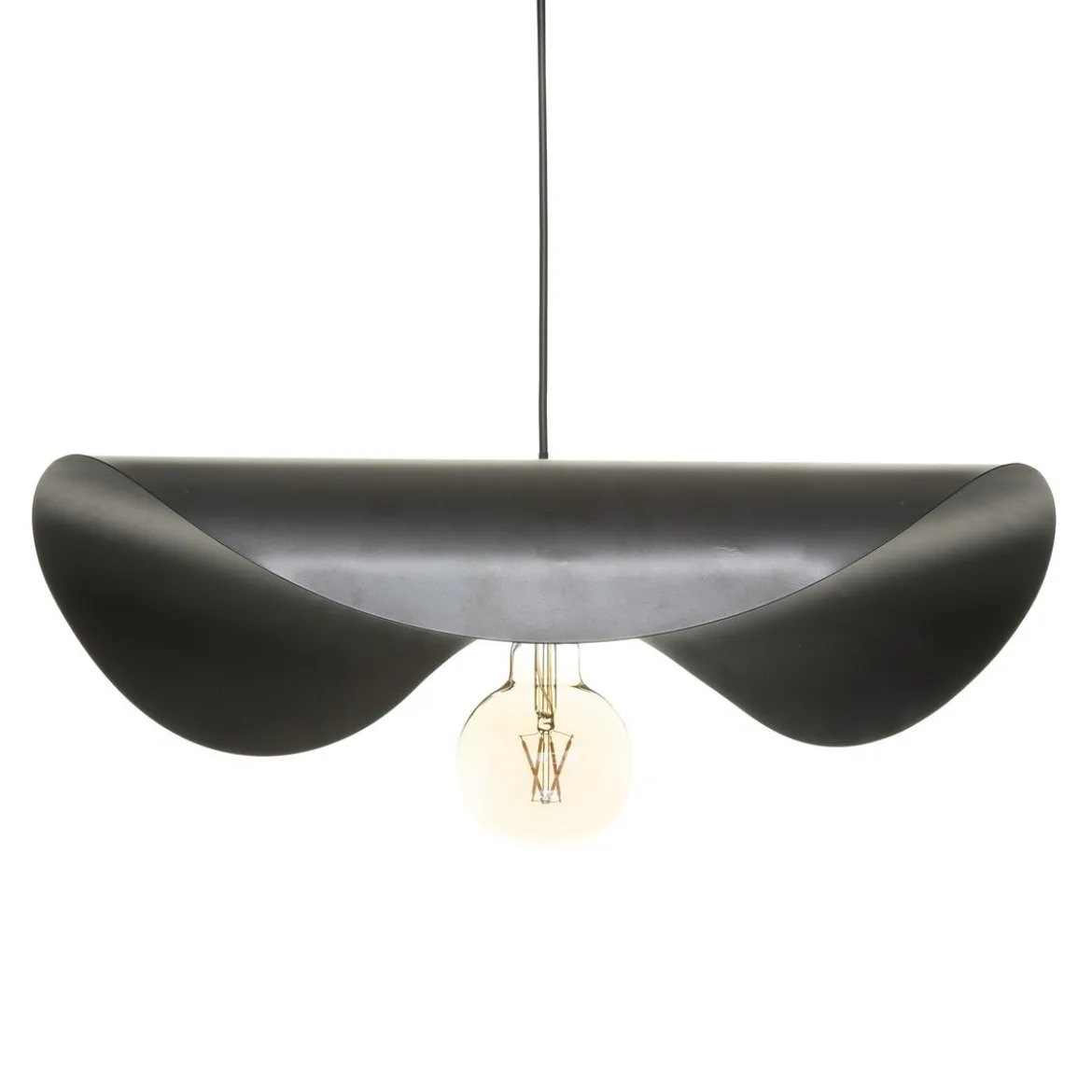 SUSPENSION METAL PILAR NOIR L.52CM