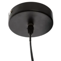SUSPENSION METAL PILAR NOIR L.52CM