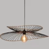 SUSPENSION METAL RATTAN ALARA NOIR D.69.5CM