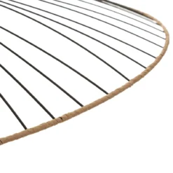 SUSPENSION METAL RATTAN ALARA NOIR D.69.5CM
