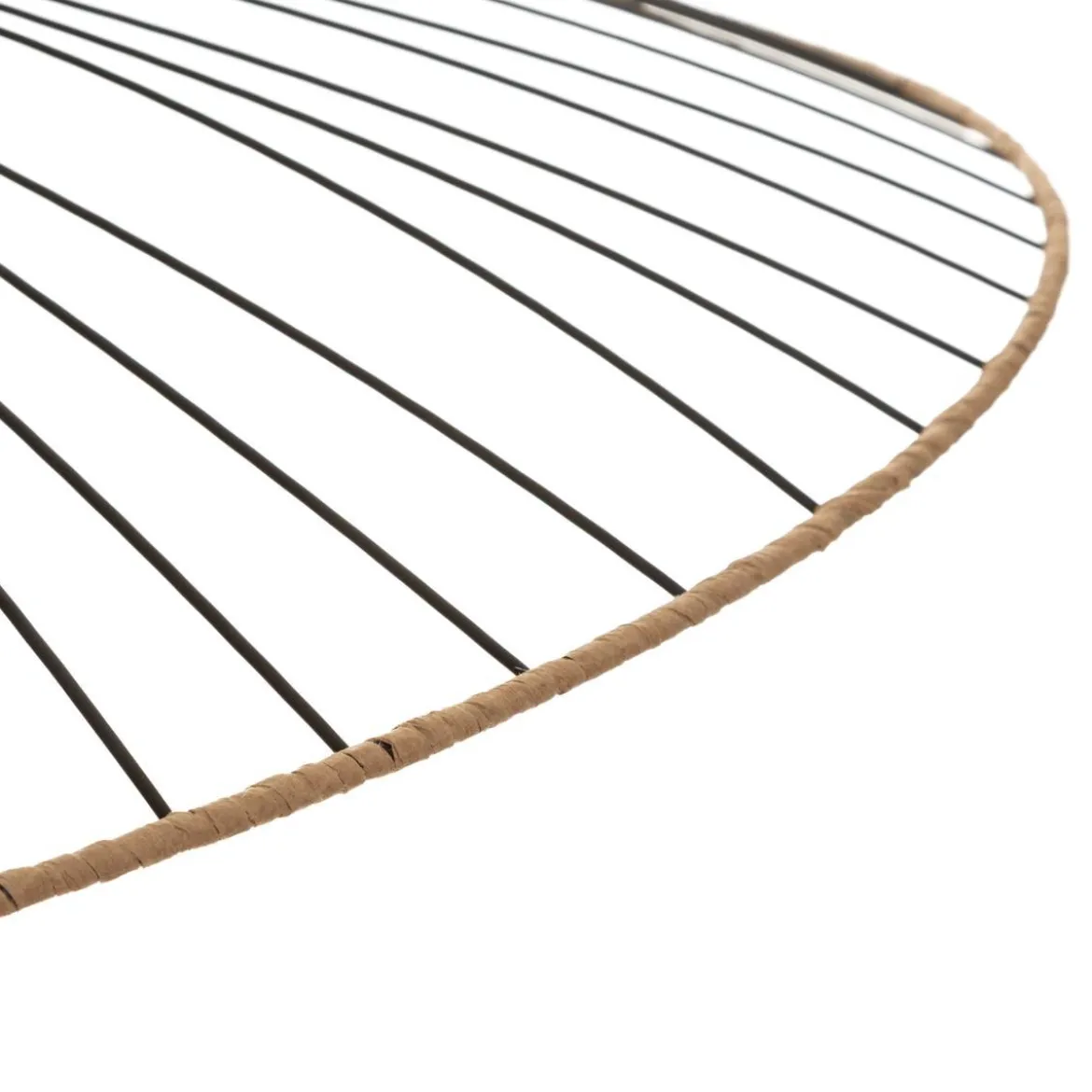 SUSPENSION METAL RATTAN ALARA NOIR D.69.5CM