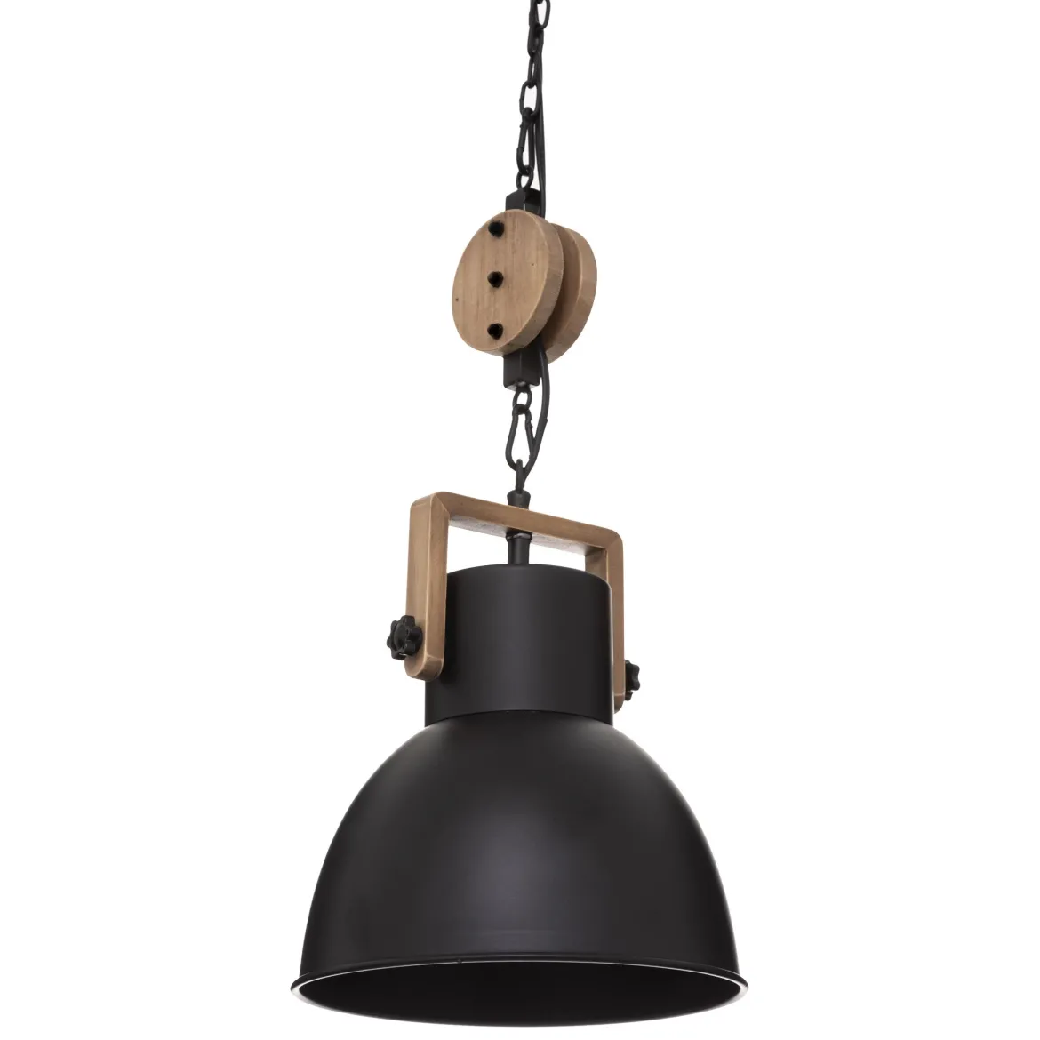 SUSPENSION METAL SILAS NOIR D.23CM