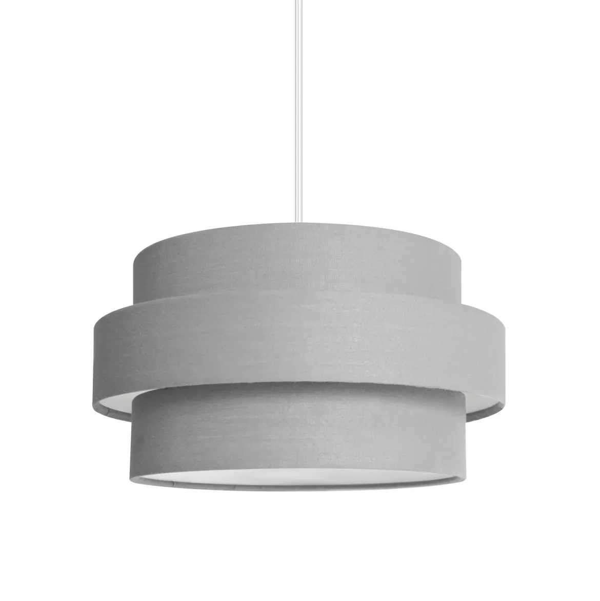 SUSPENSION ORNELLA GRISE 14.6X26CM
