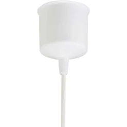 SUSPENSION PAPIER PLASTIQUE MOKI BLANC D.42CM