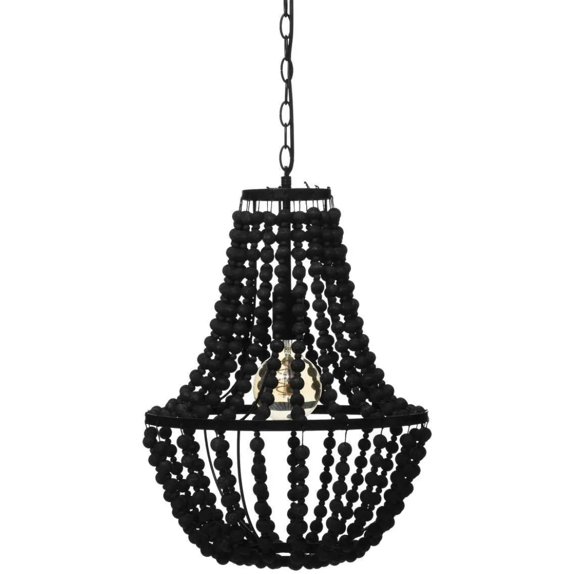 SUSPENSION PERLES GOYA NOIR D.38.5CM