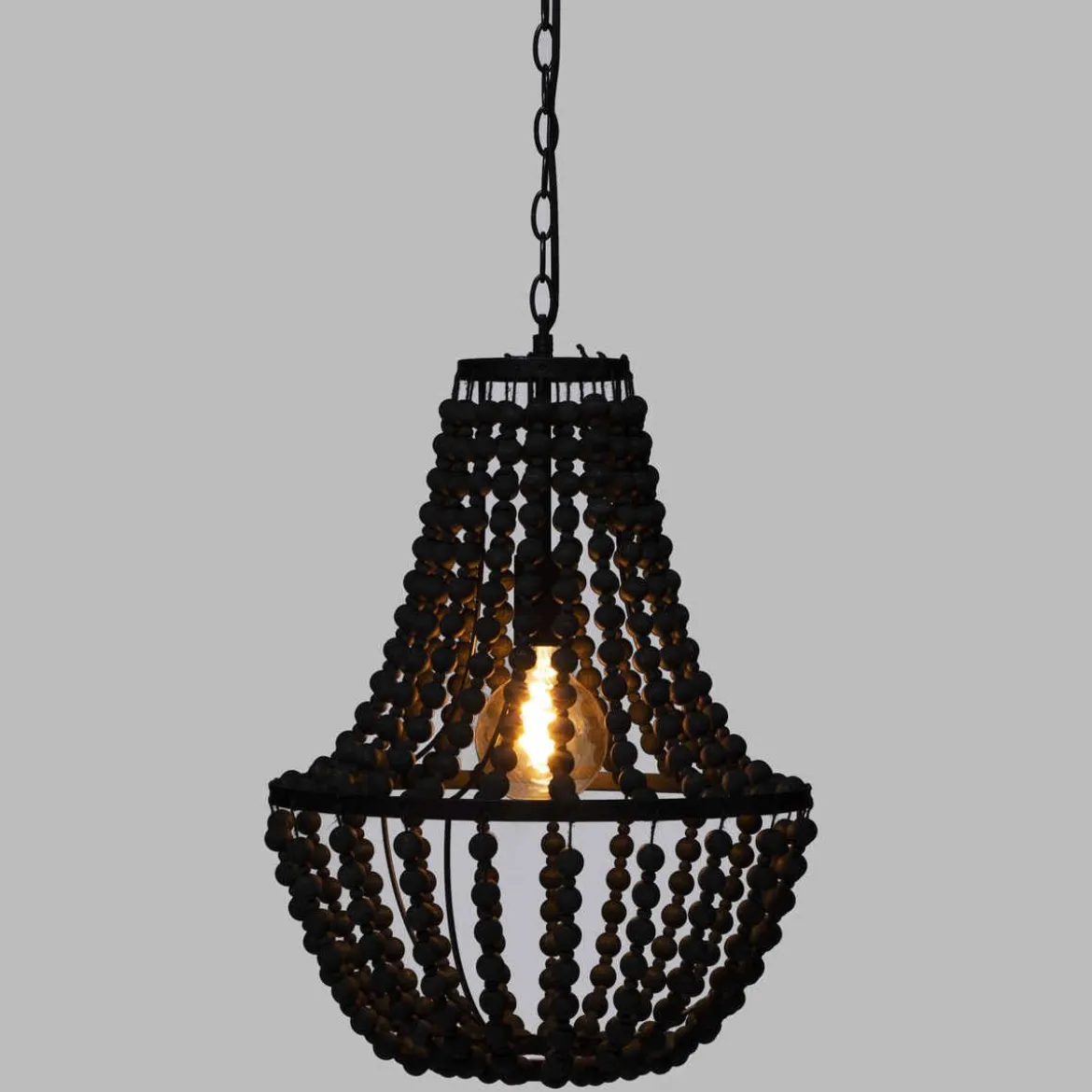SUSPENSION PERLES GOYA NOIR D.38.5CM