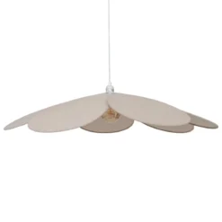SUSPENSION PETALE LIN NAYA BEIGE D.100CM