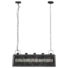 SUSPENSION RAFIA AARON NOIR L.93CM