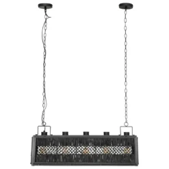 SUSPENSION RAFIA AARON NOIR L.93CM