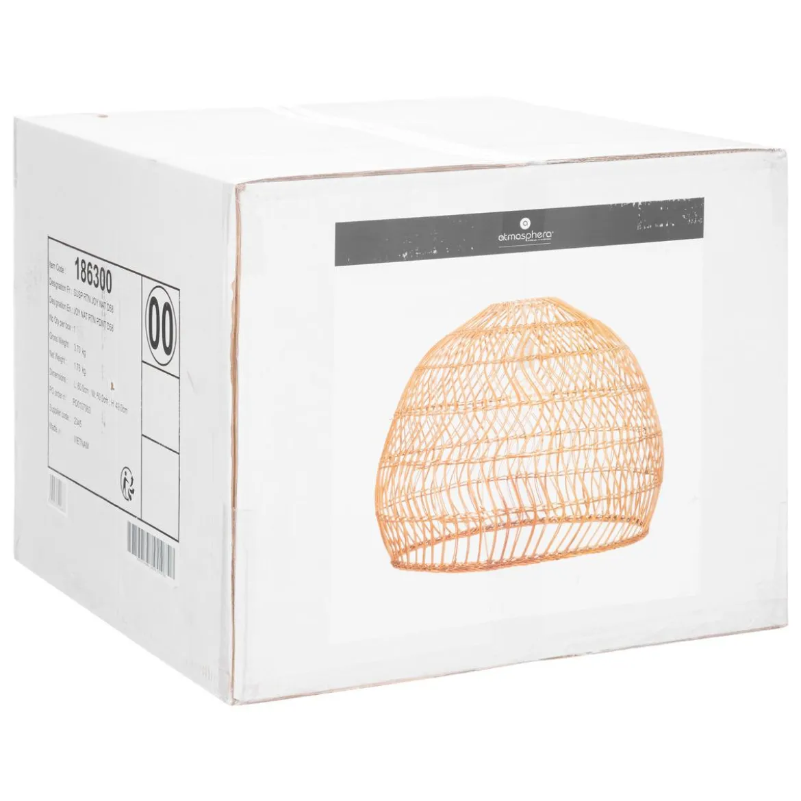SUSPENSION ROTIN JOY NATUREL D.58CM