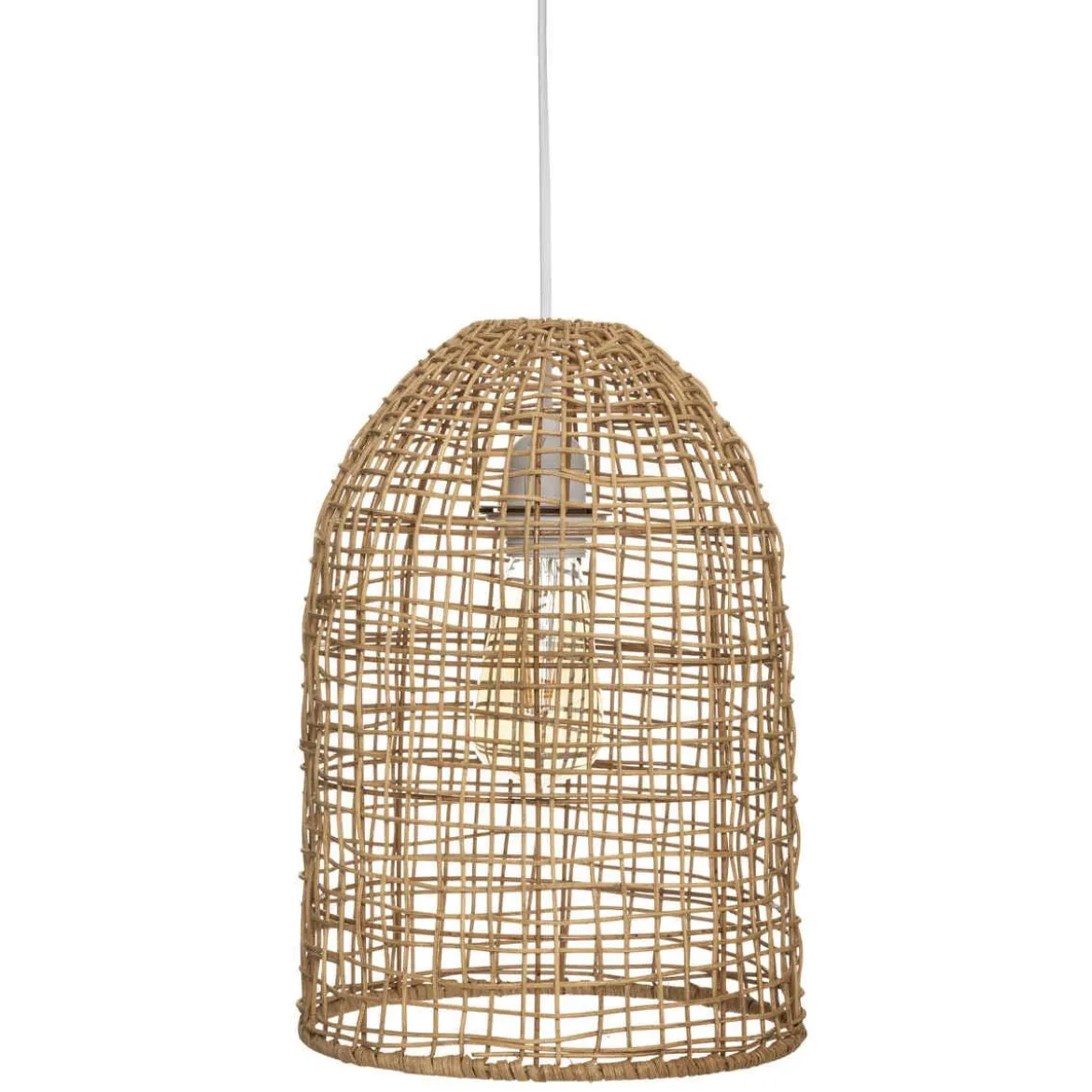 SUSPENSION ROTIN KARLA NATUREL D.24CM