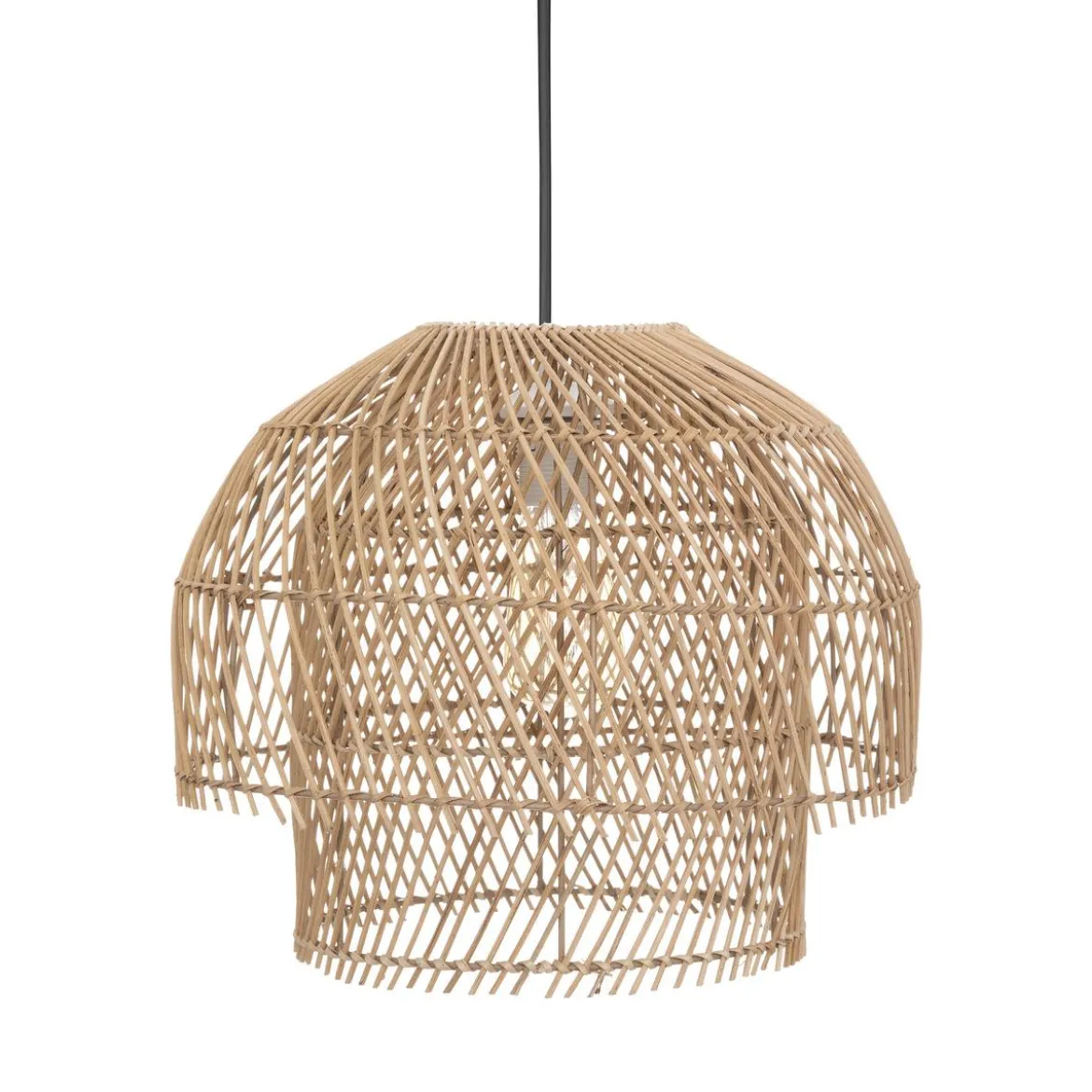 SUSPENSION ROTIN KERY NATUREL D.38CM