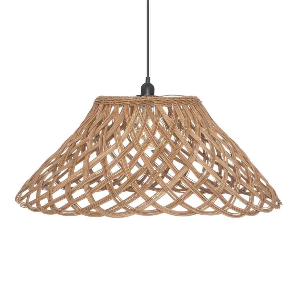 SUSPENSION ROTIN LOUR NATUREL D.64CM