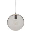 SUSPENSION VERRE BOULE FUME ARCHI D.25CM