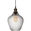 SUSPENSION VERRE FUME OMAHA D.21CM