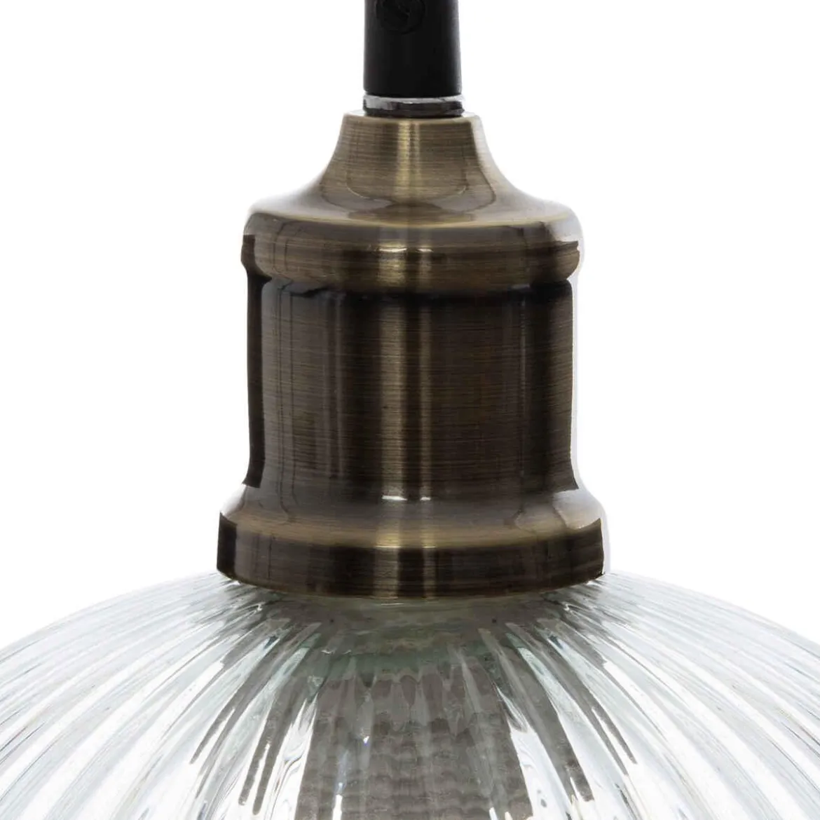 SUSPENSION VERRE TRANSPARENT LAYE D.20CM