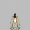 SUSPENSION VERRE ULI DORE D.20CM