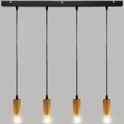 SUSPENSION X4 BOIS AYS NATUREL L.80CM