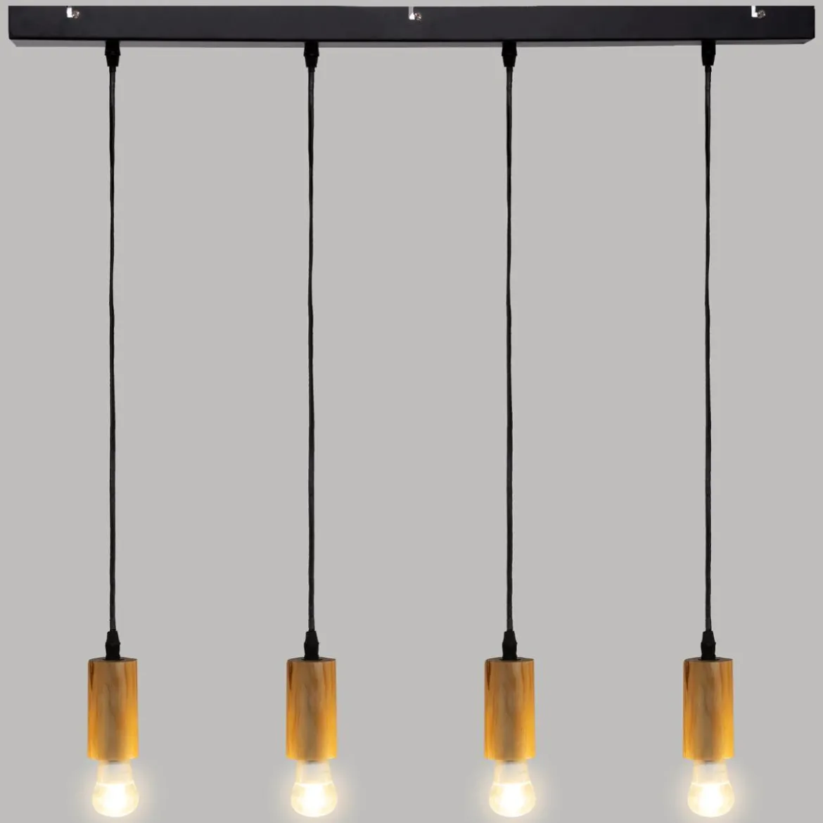 SUSPENSION X4 BOIS AYS NATUREL L.80CM