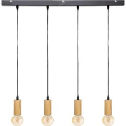 SUSPENSION X4 BOIS AYS NATUREL L.80CM
