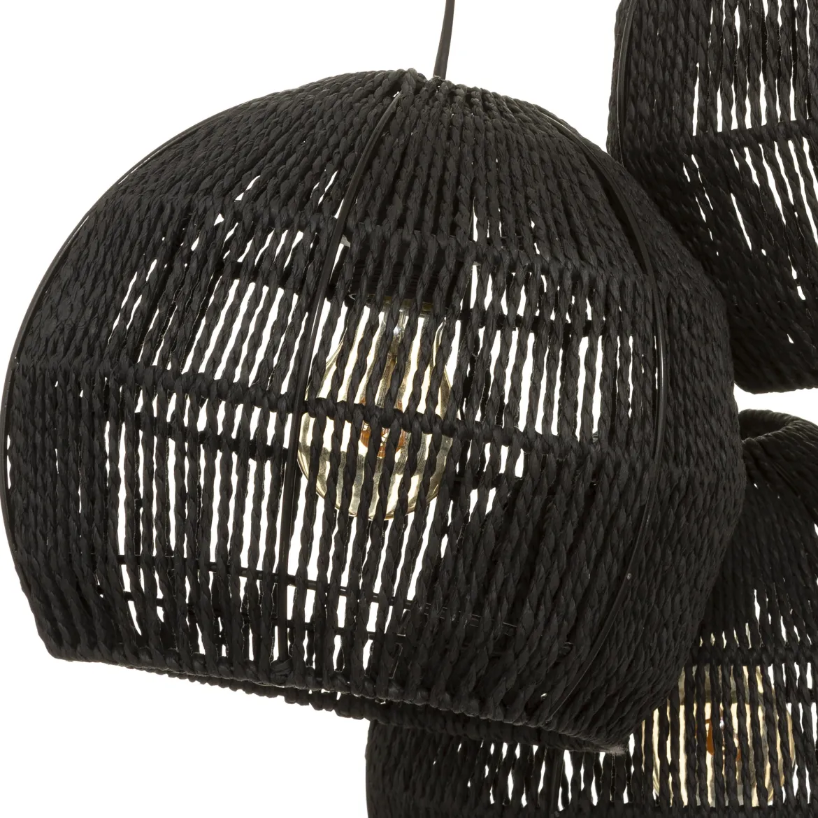 SUSPENSION X3 CORDE TROPIQUES AUSTRALES NOIR D.24.5CM
