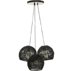 SUSPENSION X3 CORDE TROPIQUES AUSTRALES NOIR D.24.5CM