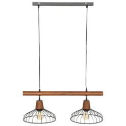 SUSPENSION X2 METAL CAFE BORDELAIS CARAMEL D.28CM