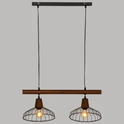 SUSPENSION X2 METAL CAFE BORDELAIS CARAMEL D.28CM