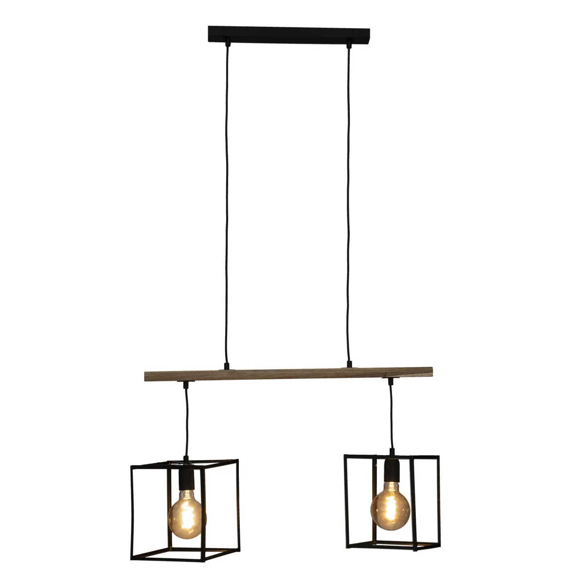 SUSPENSION X2 METAL EDENA NOIR L.70CM