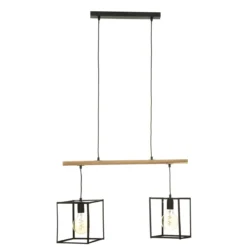 SUSPENSION X2 METAL EDENA NOIR L.70CM