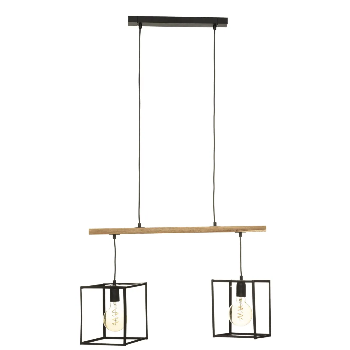SUSPENSION X2 METAL EDENA NOIR L.70CM