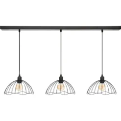 SUSPENSION X3 METAL FIL GALT NOIR D.24CM