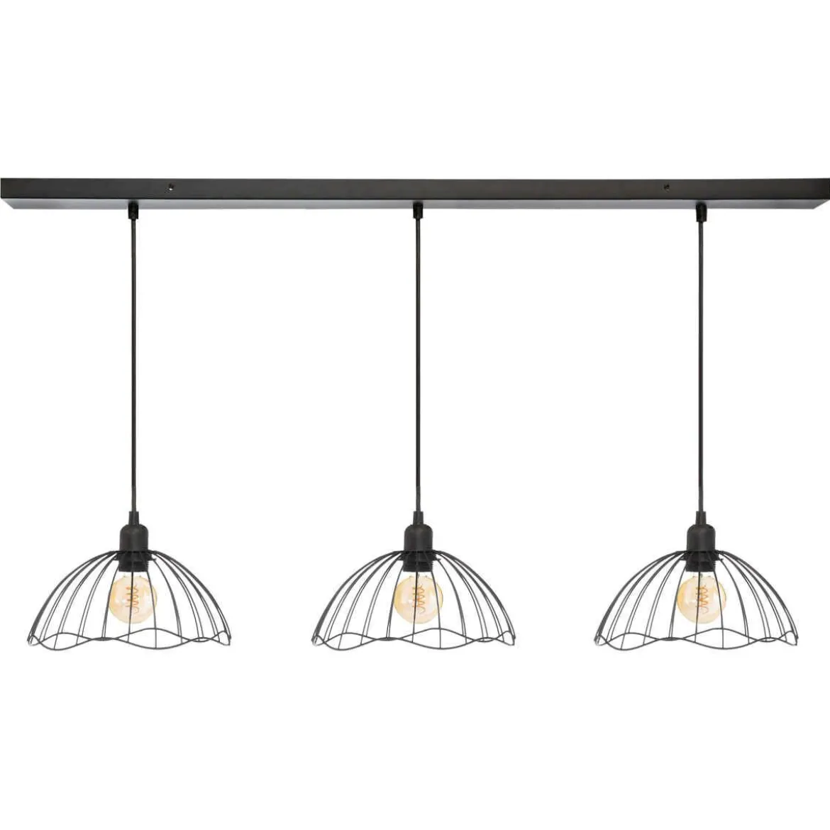 SUSPENSION X3 METAL FIL GALT NOIR D.24CM