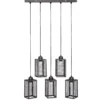SUSPENSION X5 METAL HUNE NOIR L.28CM