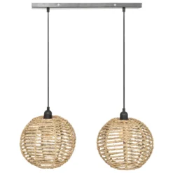 SUSPENSION X2 ROTIN RANA NATUREL L.50CM