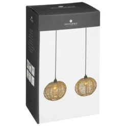 SUSPENSION X2 ROTIN RANA NATUREL L.50CM