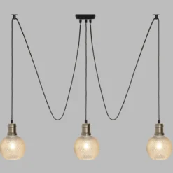SUSPENSION X3 VERRE KAT TRANSPARENT D.14CM