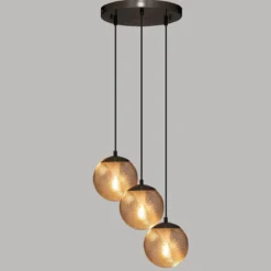 SUSPENSION X3 VERRE NIGHT DORE D.15CM