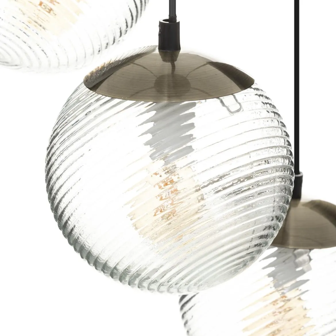 SUSPENSION X3 VERRE NIGHT DORE D.15CM