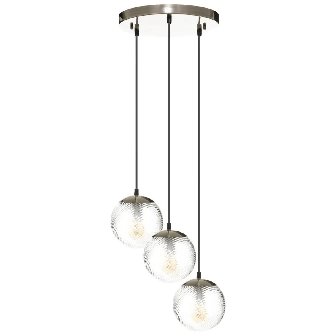 SUSPENSION X3 VERRE NIGHT DORE D.15CM