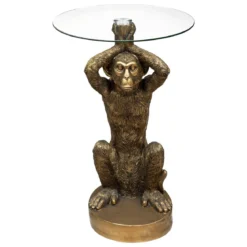 TABLE A CAFE WILD MONKEY OCRE D.40CM