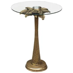TABLE A CAFE WILD PALM DORE D.40CM