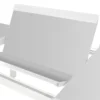 TABLE ALLURE EXTENSIBLE GRIS BLANC 10 PLACES