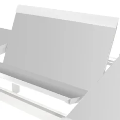 TABLE ALLURE EXTENSIBLE GRIS BLANC 10 PLACES