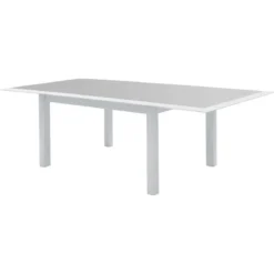 TABLE ALLURE EXTENSIBLE GRIS BLANC 10 PLACES