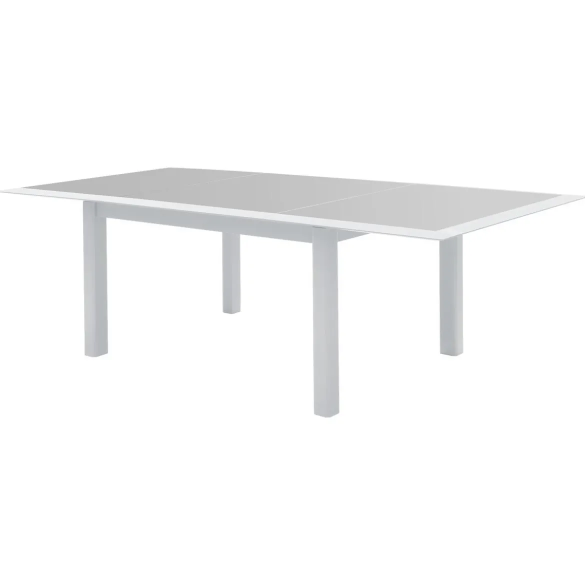 TABLE ALLURE EXTENSIBLE GRIS BLANC 10 PLACES