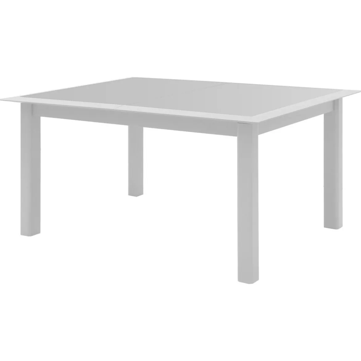 TABLE ALLURE EXTENSIBLE GRIS BLANC 10 PLACES
