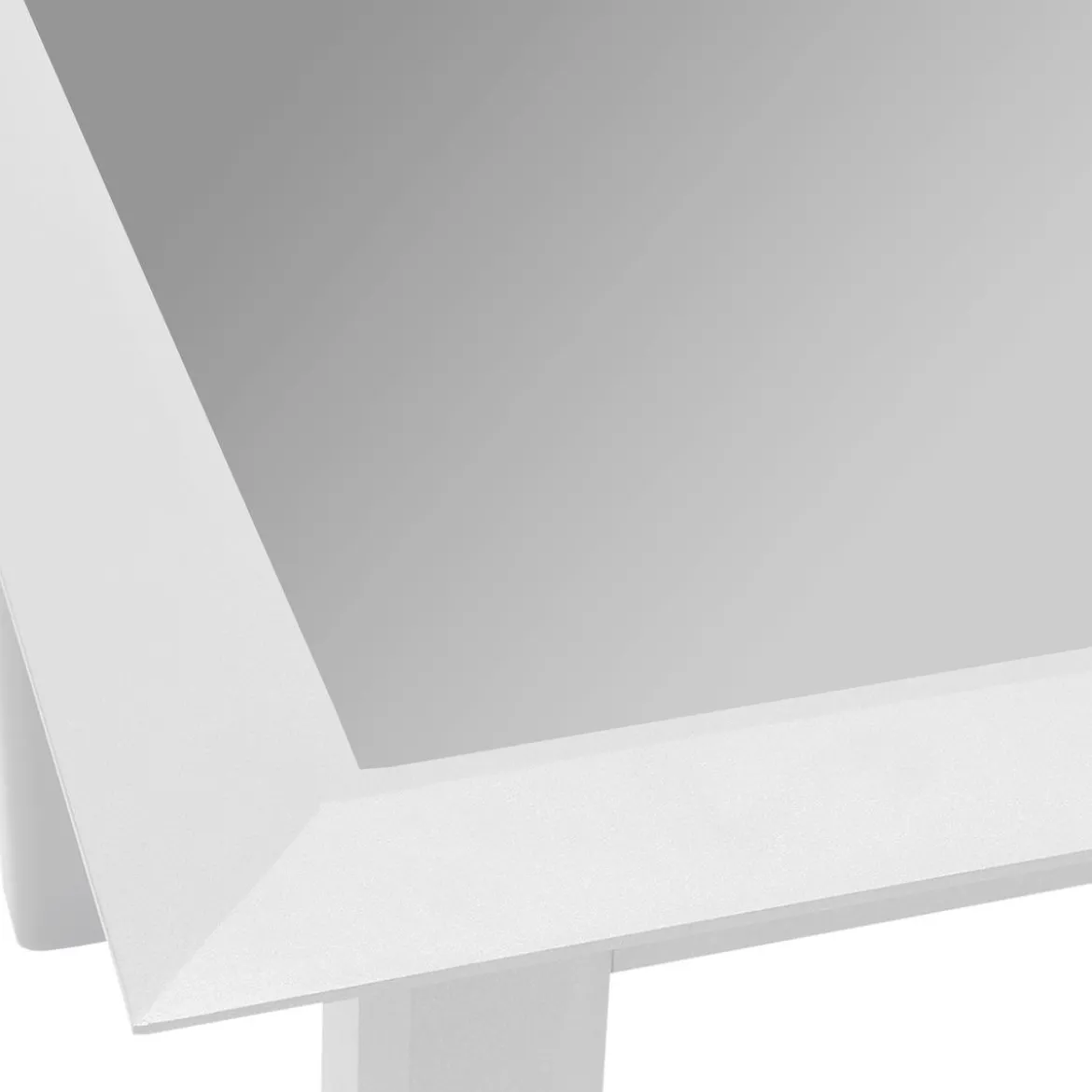 TABLE ALLURE EXTENSIBLE GRIS BLANC 10 PLACES
