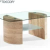 TABLE A MANGER VERRE DOUBLE 120X60